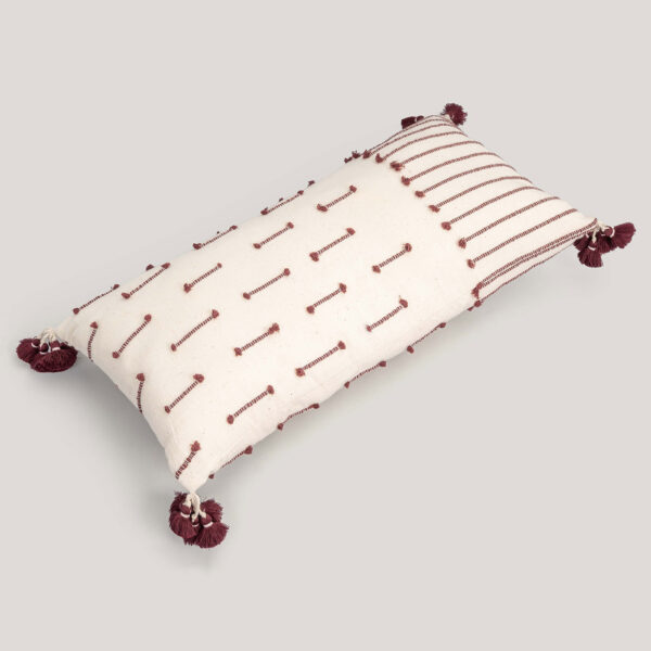 Tani Ivory Handwoven Cotton Cushion Cover