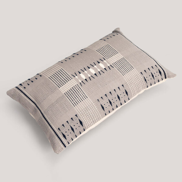 Anika Taupe Naga Handwoven 100% Cotton Cushion Cover