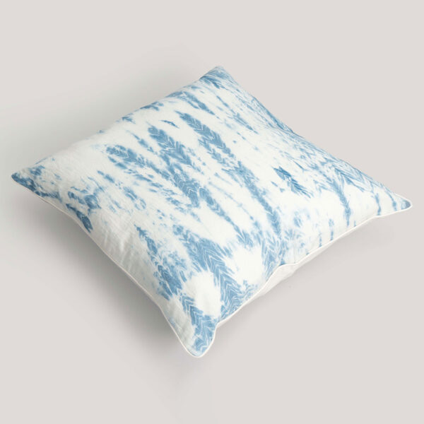 Jwala Blue Tie Dyed 100% Cotton Cushion Cover