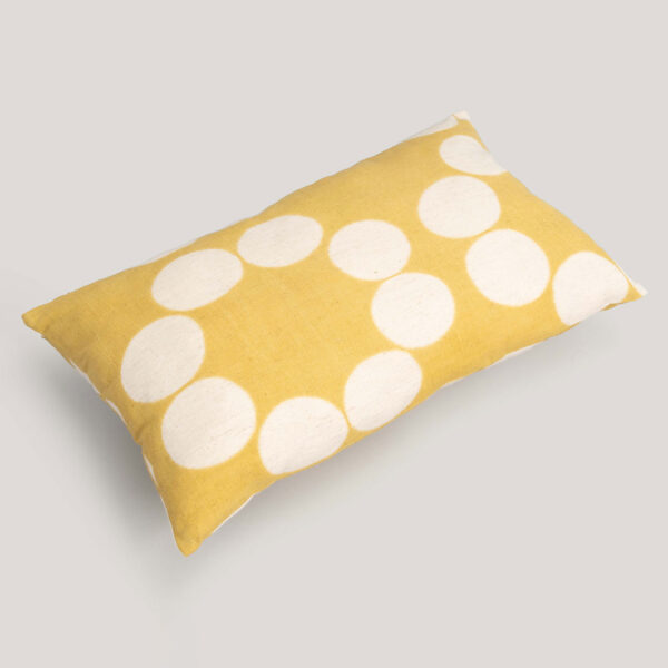 Surya Yellow Resist Dyed 100% Cotton Cushion Cover