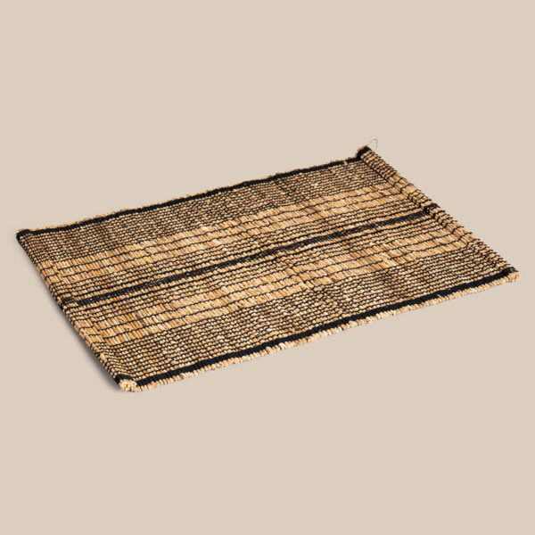 Rakul Black Repurposed Banana Fibre Placemat