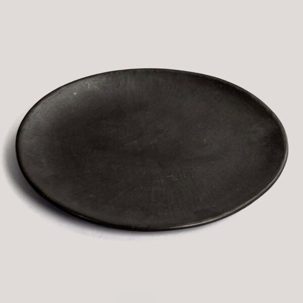 Ishira Black Stone Pottery Dinner Plate (Small)