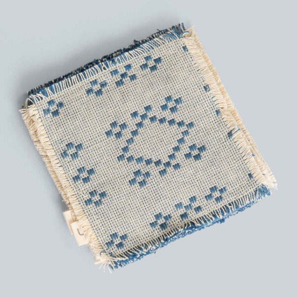 Mayank Indigo Handwoven Cotton Coaster (Set Of 4)