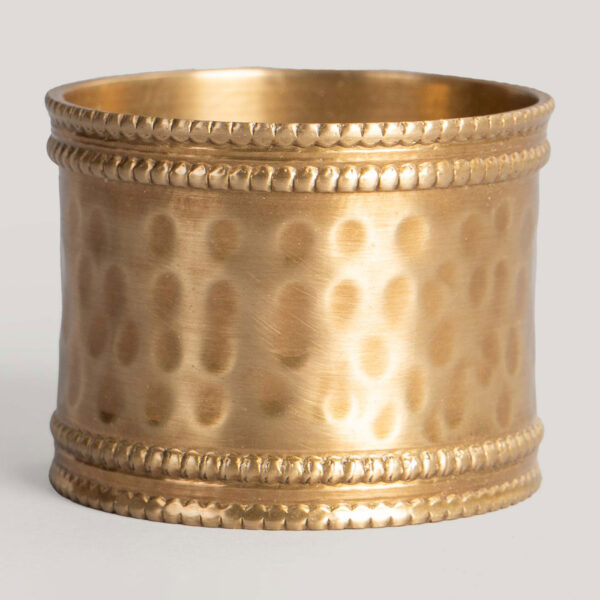 Sansa Gold Metal Napkin Ring (Set Of 4)