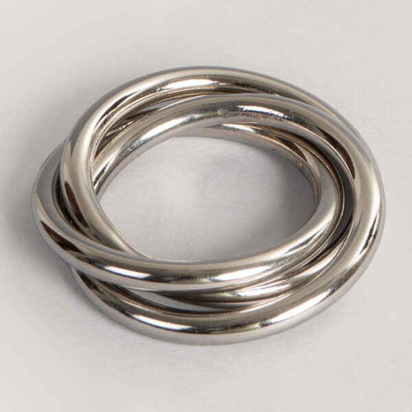 Sai Gold Metal Napkin Ring (Set Of 4)