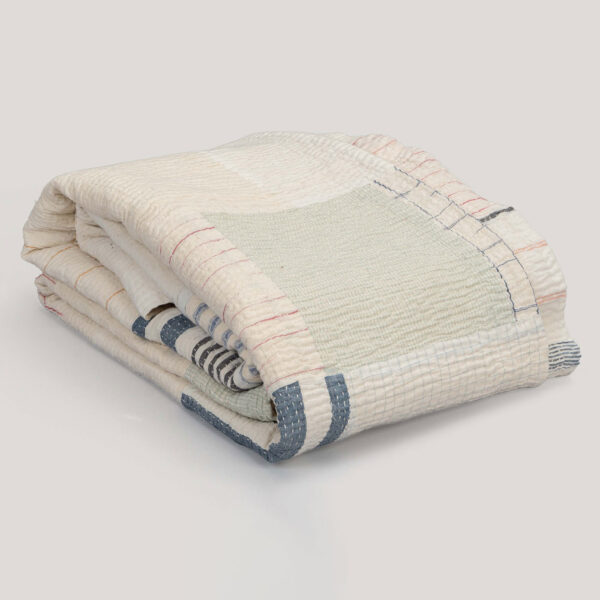 Paro Ivory Patchwork / Kantha Cotton Quilt