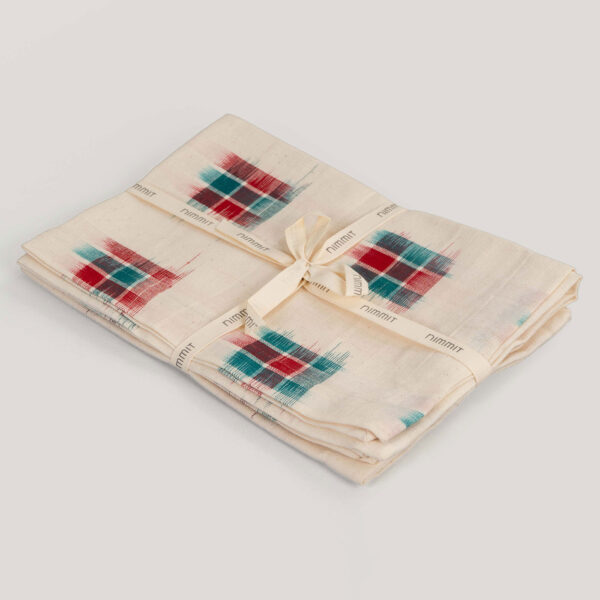 Bossa Ivory Ikat Handwoven 100% Cotton Placemat (Set Of 4)
