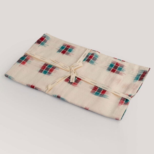 Bossa Ivory Ikat Handwoven 100% Cotton Table Runner