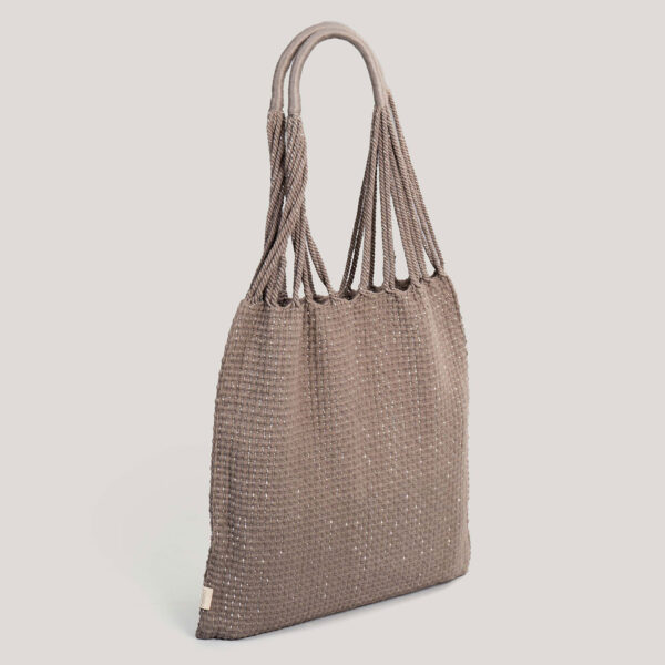 Trina Ivory Handwoven Tote Bag